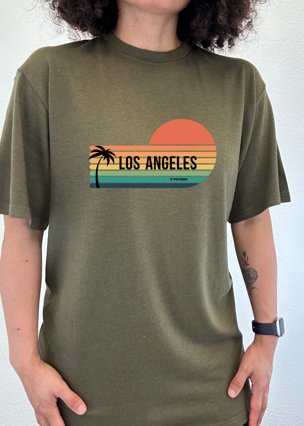 Los Angeles Spun Bamboo Unisex Bamboo Viscose/Organic Cotton Short Sleeve Graphic T-Shirt - WONDERWALL