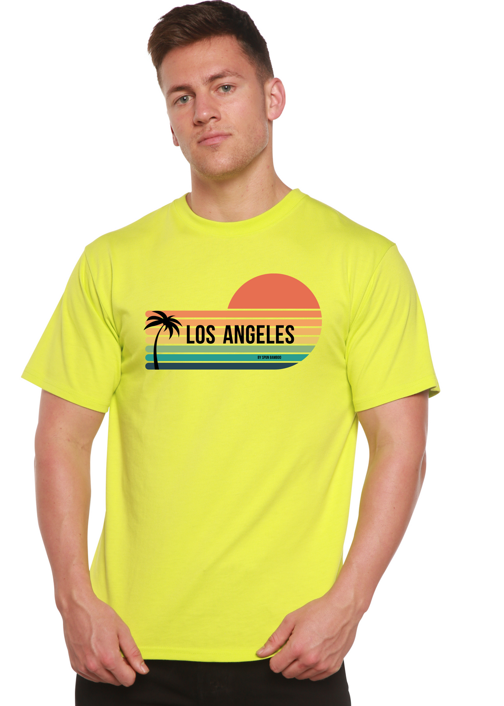Los Angeles Spun Bamboo Unisex Bamboo Viscose/Organic Cotton Short Sleeve Graphic T-Shirt - WONDERWALL