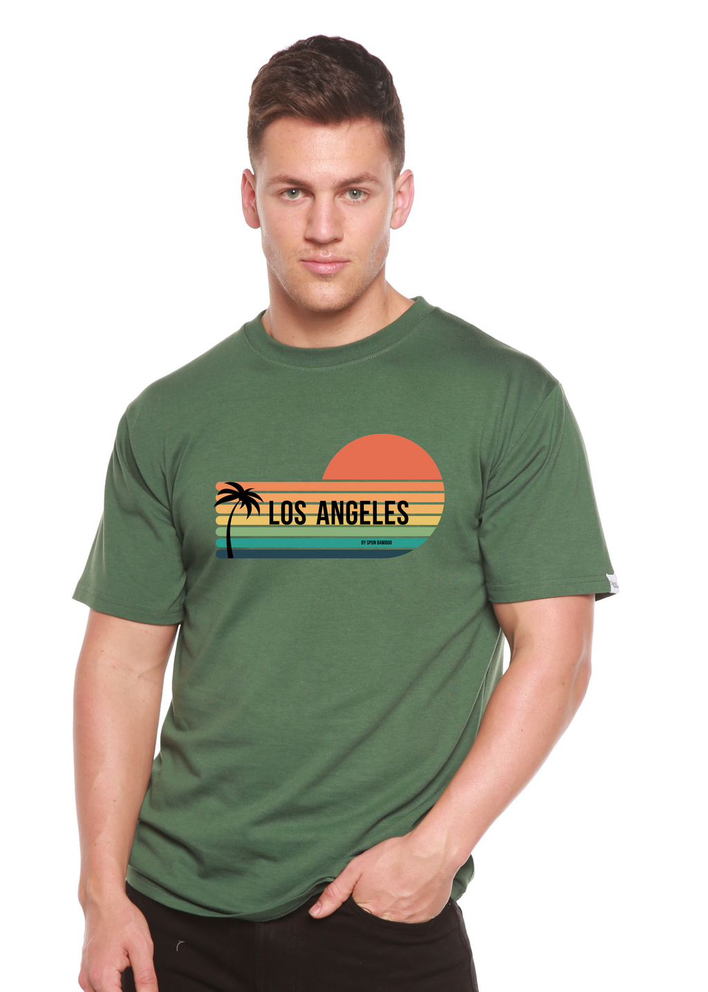 Los Angeles Spun Bamboo Unisex Bamboo Viscose/Organic Cotton Short Sleeve Graphic T-Shirt - WONDERWALL