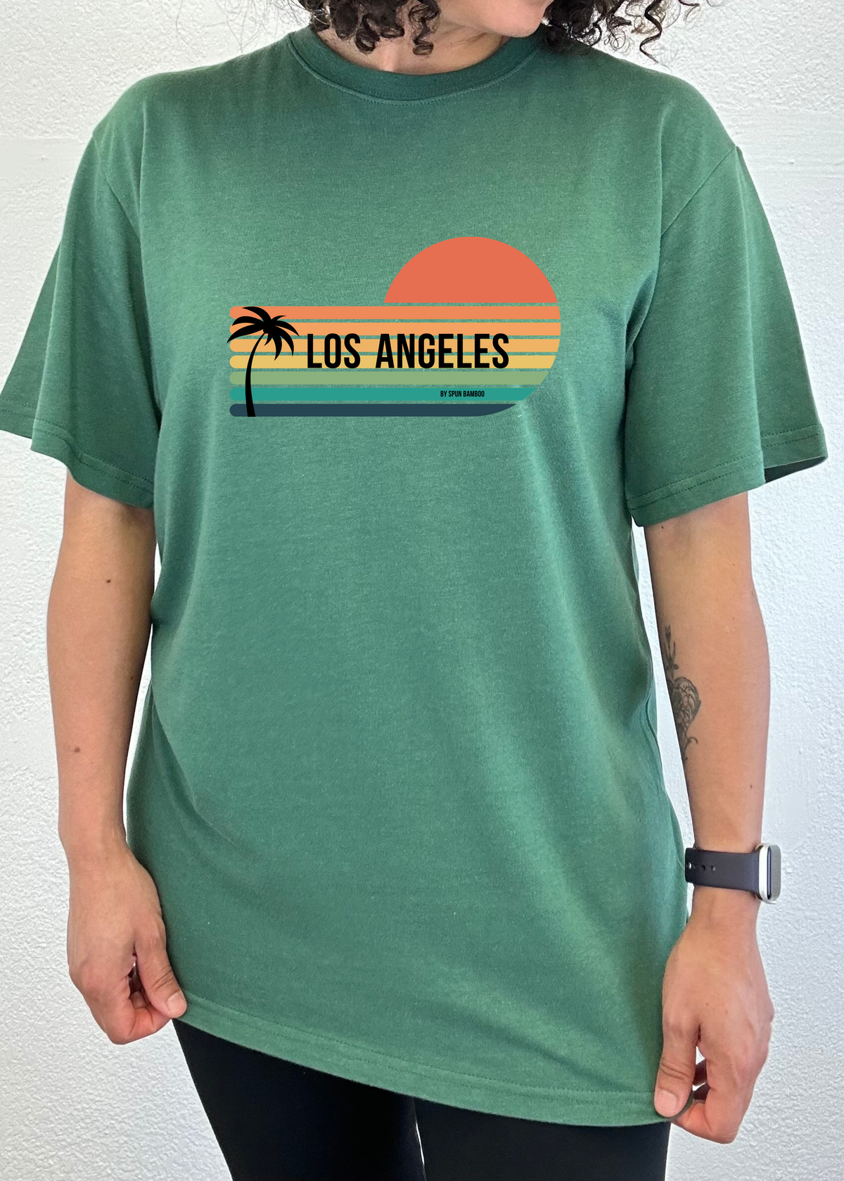 Los Angeles Spun Bamboo Unisex Bamboo Viscose/Organic Cotton Short Sleeve Graphic T-Shirt - WONDERWALL