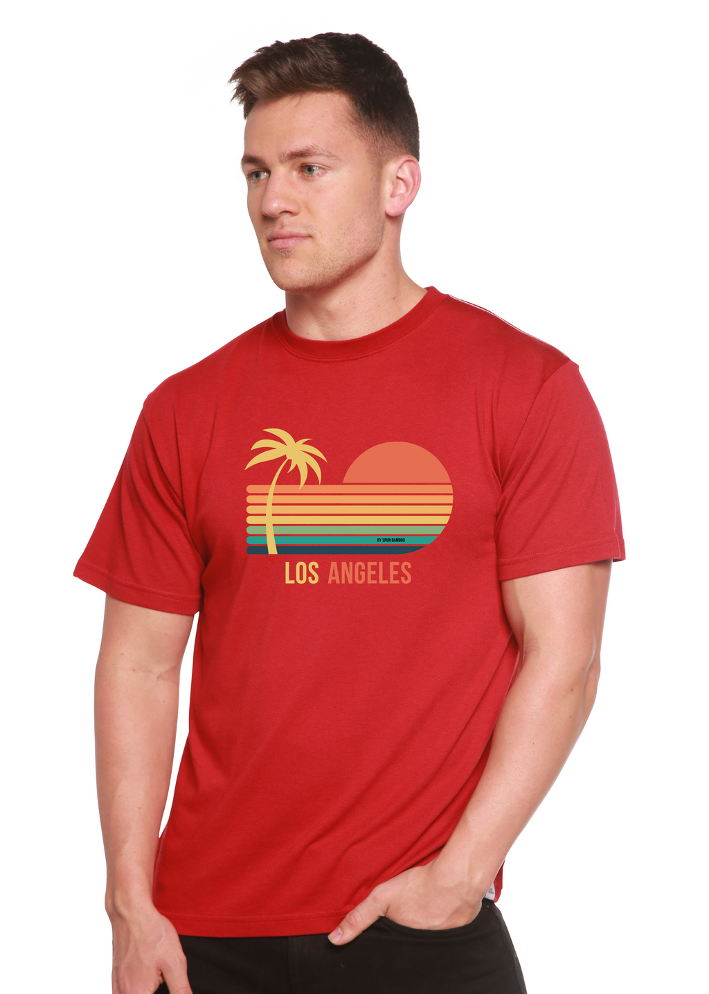 Los Angeles Unisex Bamboo Viscose/Organic Cotton Short Sleeve Graphic T-Shirt - WONDERWALL