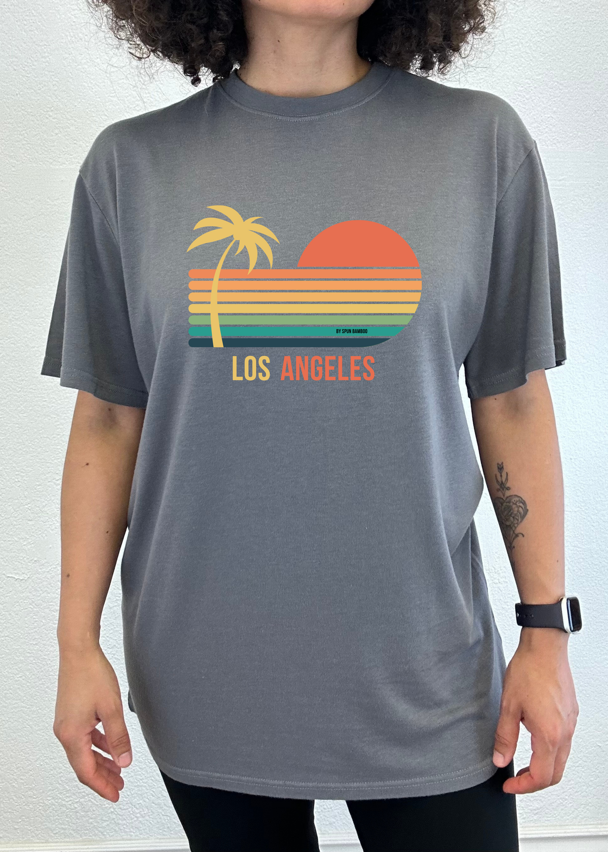 Los Angeles Unisex Bamboo Viscose/Organic Cotton Short Sleeve Graphic T-Shirt - WONDERWALL