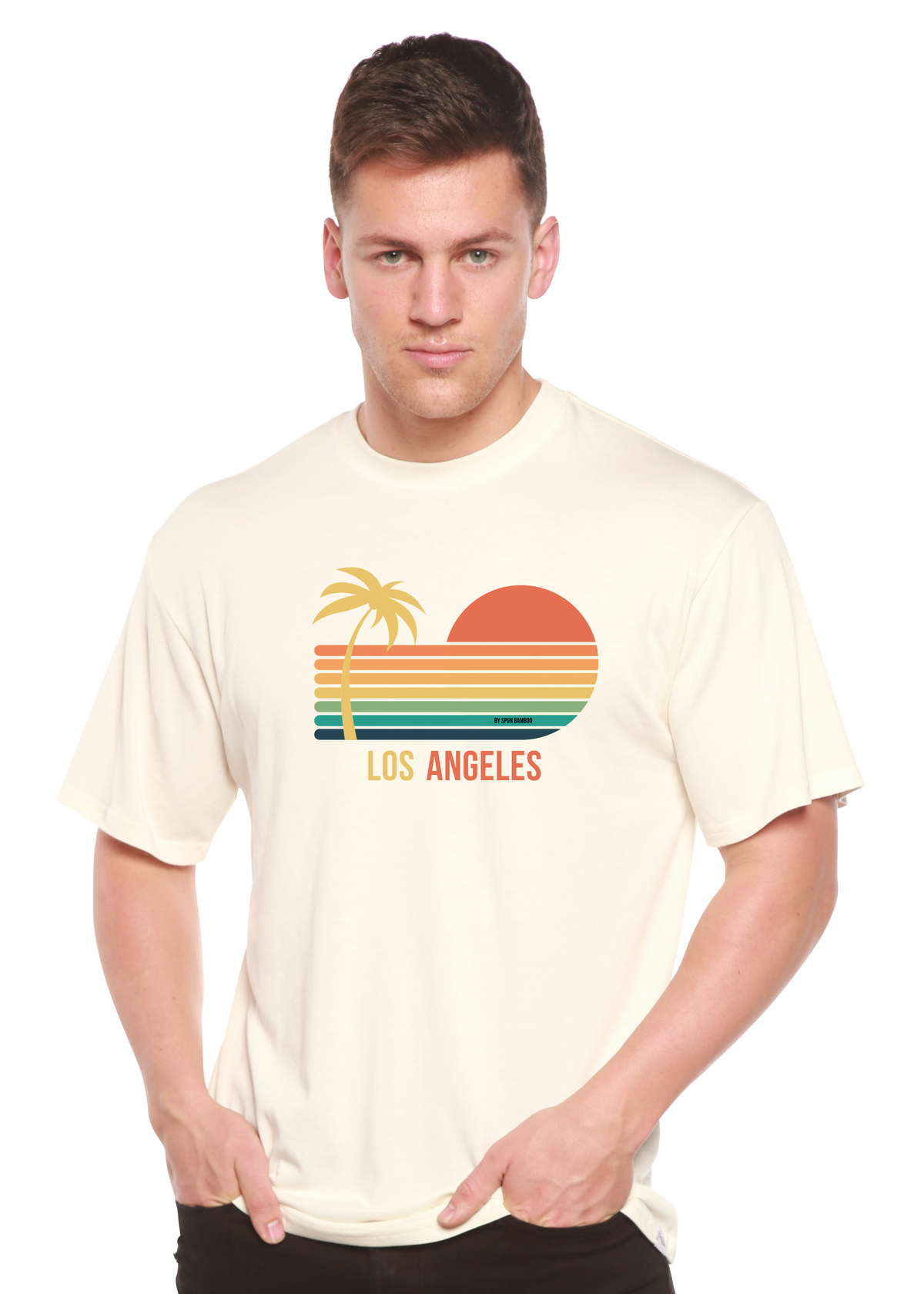 Los Angeles Unisex Bamboo Viscose/Organic Cotton Short Sleeve Graphic T-Shirt - WONDERWALL