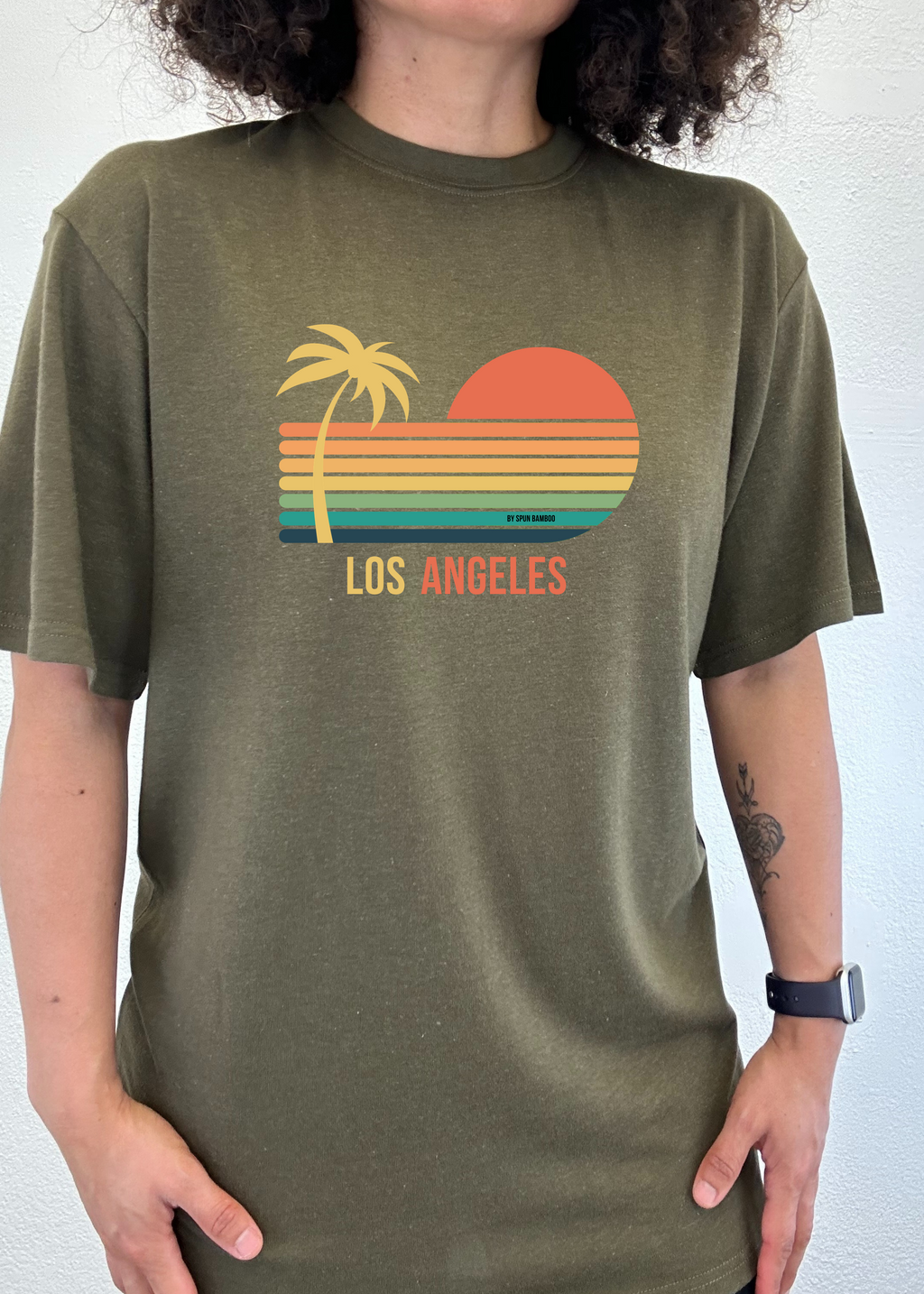 Los Angeles Unisex Bamboo Viscose/Organic Cotton Short Sleeve Graphic T-Shirt - WONDERWALL