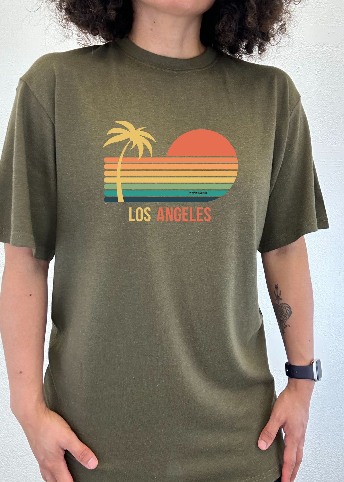 Los Angeles Unisex Bamboo Viscose/Organic Cotton Short Sleeve Graphic T-Shirt - WONDERWALL
