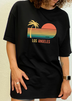 Los Angeles Unisex Bamboo Viscose/Organic Cotton Short Sleeve Graphic T-Shirt - WONDERWALL