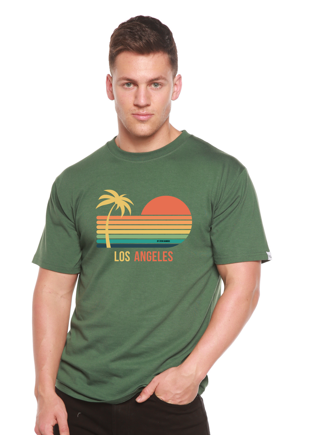 Los Angeles Unisex Bamboo Viscose/Organic Cotton Short Sleeve Graphic T-Shirt - WONDERWALL