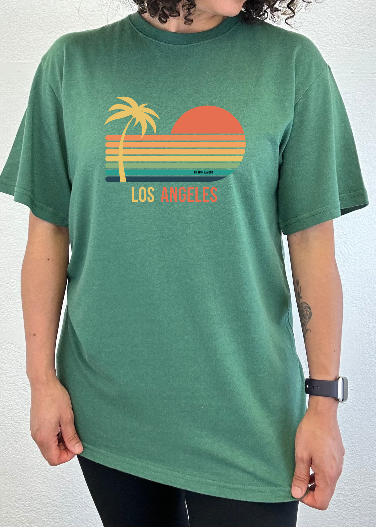 Los Angeles Unisex Bamboo Viscose/Organic Cotton Short Sleeve Graphic T-Shirt - WONDERWALL