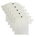 Men's Bamboo Viscose/Organic Cotton Short Sleeve T-Shirt Off White Color - 5-Pack - WONDERWALL