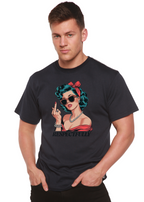 Respectfully Middle Finger Unisex Bamboo/Cotton Graphic T-Shirt - WONDERWALL