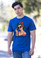 Respectfully Middle Finger Unisex Bamboo/Cotton Graphic T-Shirt - WONDERWALL