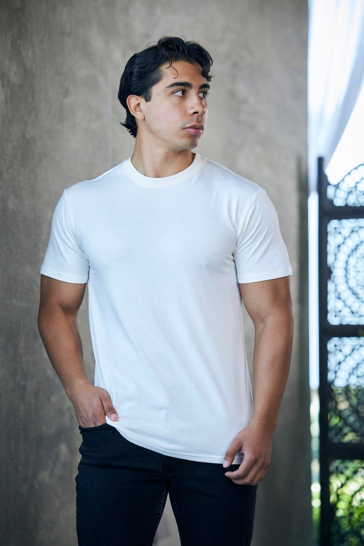 The Original Men's Bamboo Viscose/Organic Cotton Short Sleeve T-Shirt - Classic Cut - WONDERWALL