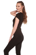 Women's 100% Bamboo Viscose Scoop Neck Short Sleeve T-Shirt - WONDERWALL