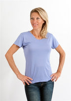 Women's 100% Bamboo Viscose Scoop Neck Short Sleeve T-Shirt - WONDERWALL