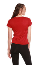 Women's 100% Bamboo Viscose Scoop Neck Short Sleeve T-Shirt - WONDERWALL