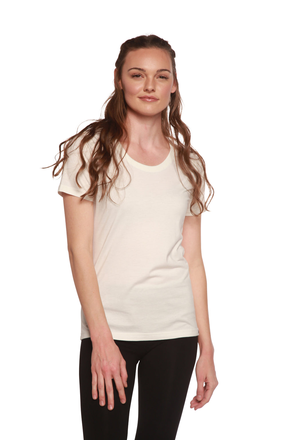 Women's Bamboo/Cotton Short Sleeve Scoop Neck T-Shirt - WONDERWALL