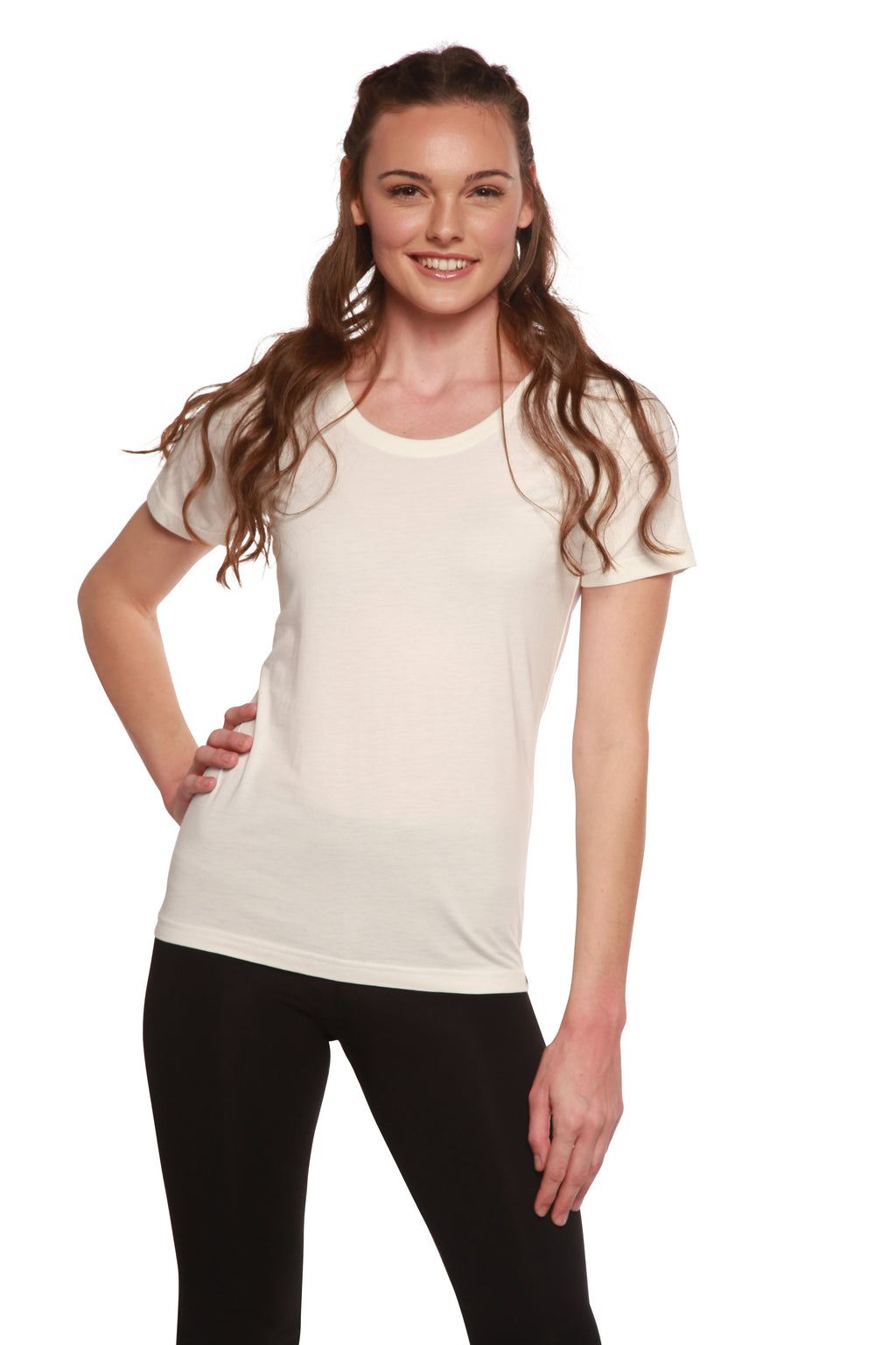 Women's Bamboo/Cotton Short Sleeve Scoop Neck T-Shirt - WONDERWALL