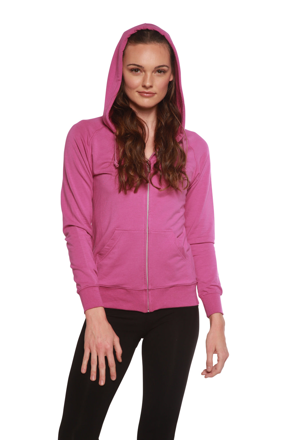 Women's Bamboo French Terry Zip Hooded Sweatshirt - WONDERWALL