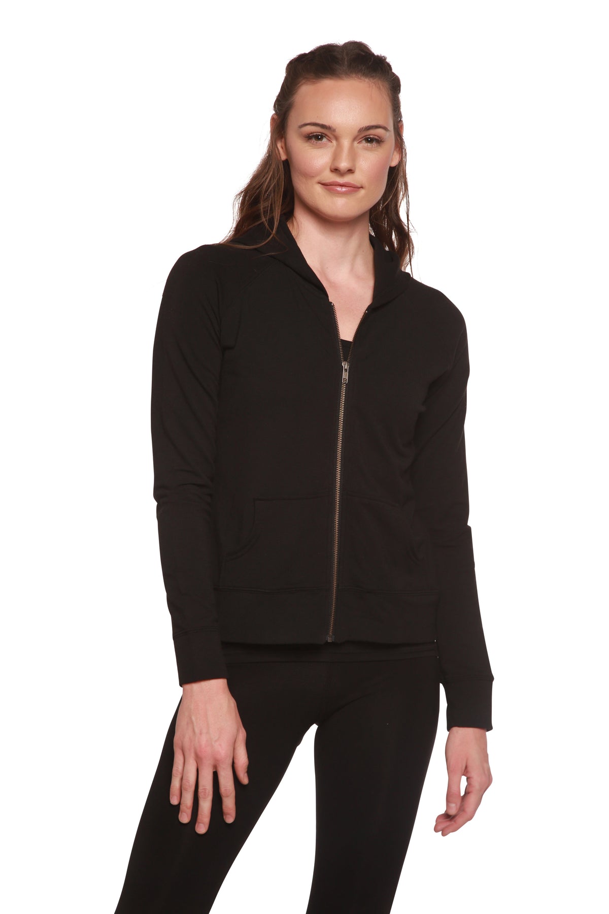 Women's Bamboo French Terry Zip Hooded Sweatshirt - WONDERWALL