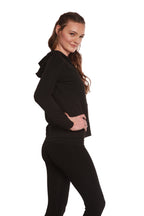 Women's Bamboo French Terry Zip Hooded Sweatshirt - WONDERWALL