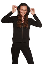 Women's Bamboo French Terry Zip Hooded Sweatshirt - WONDERWALL