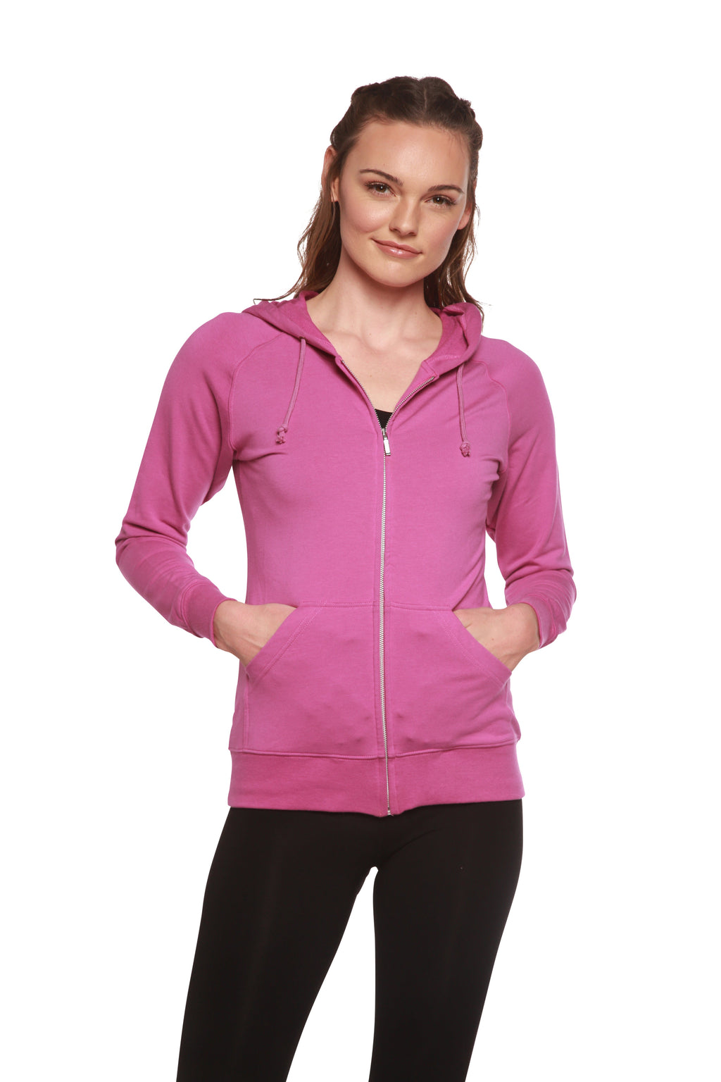 Women's Bamboo French Terry Zip Hooded Sweatshirt - WONDERWALL