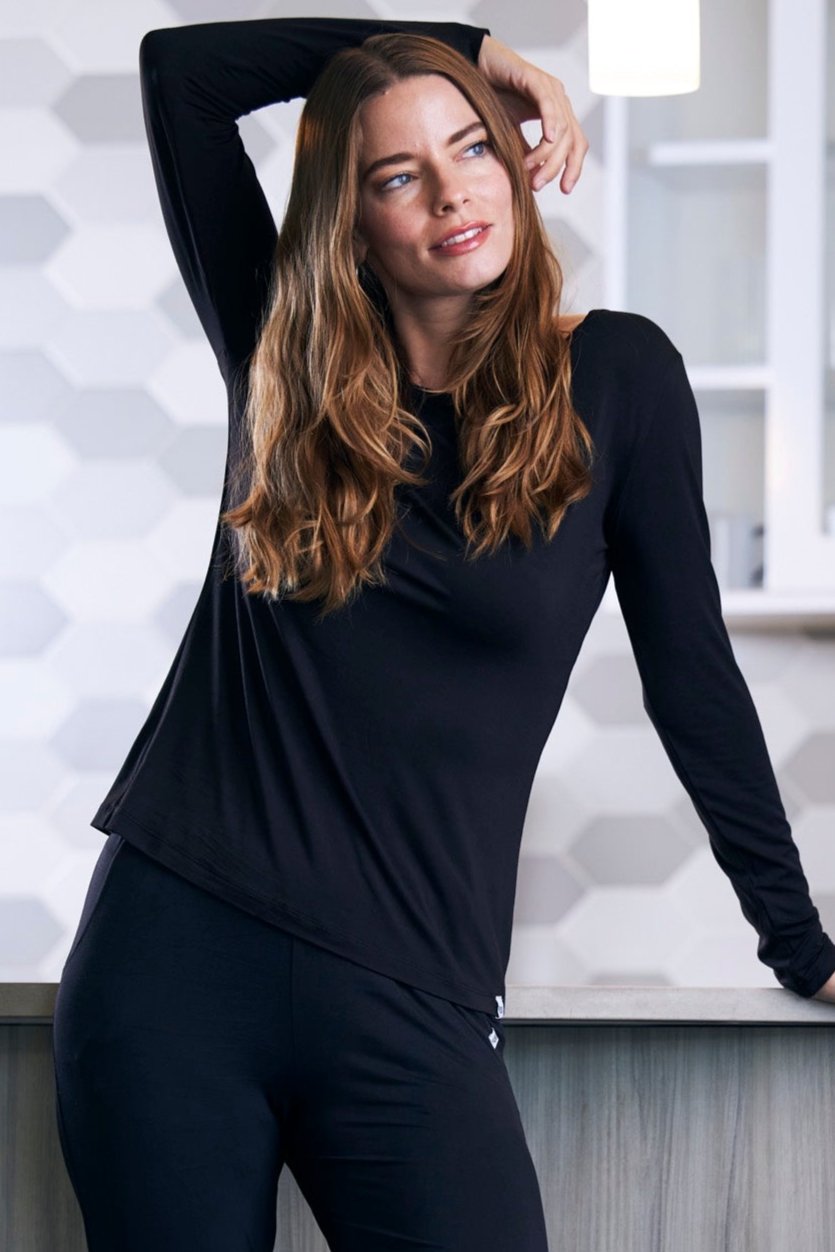 Women's Bamboo Lounge Long Sleeve T-Shirt - WONDERWALL
