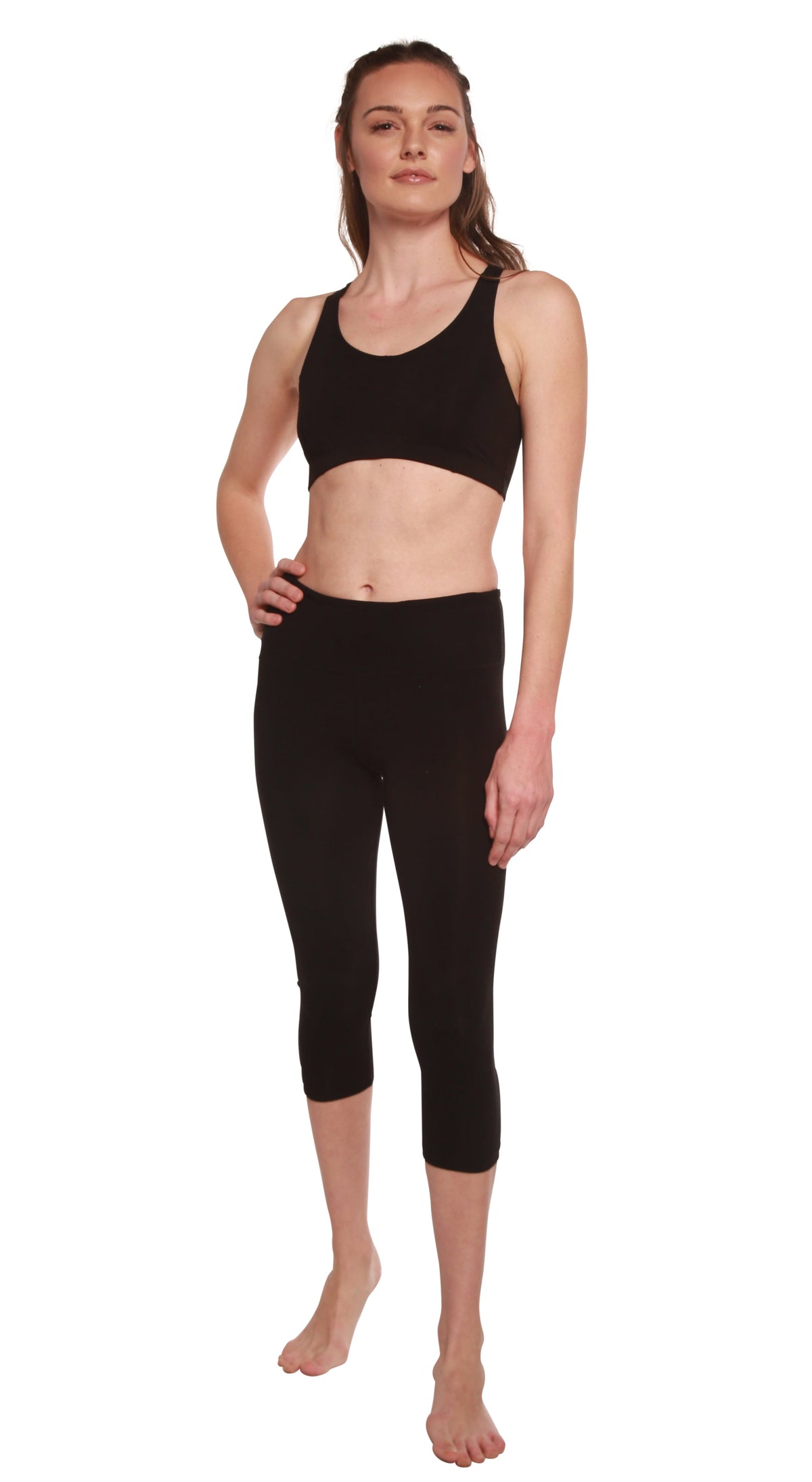 Women's Bamboo Viscose/Cotton Capri Style Leggings - WONDERWALL