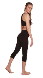 Women's Bamboo Viscose/Cotton Capri Style Leggings - WONDERWALL