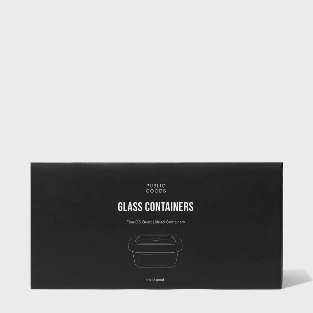 Square Glass Food Storage Containers