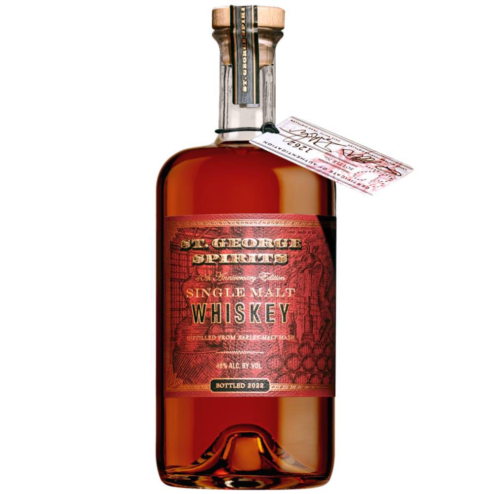 St. George 40th Anniversary Edition Single Malt Whiskey – Limited Release American Craft Whiskey (750ML)