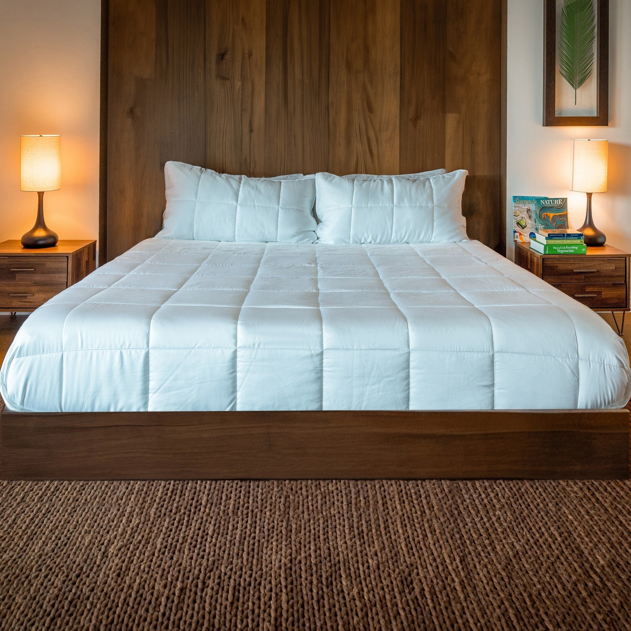 Cooling Comforter Set – Temperature - Regulating Eucalyptus Silk Comforter & Pillow Shams