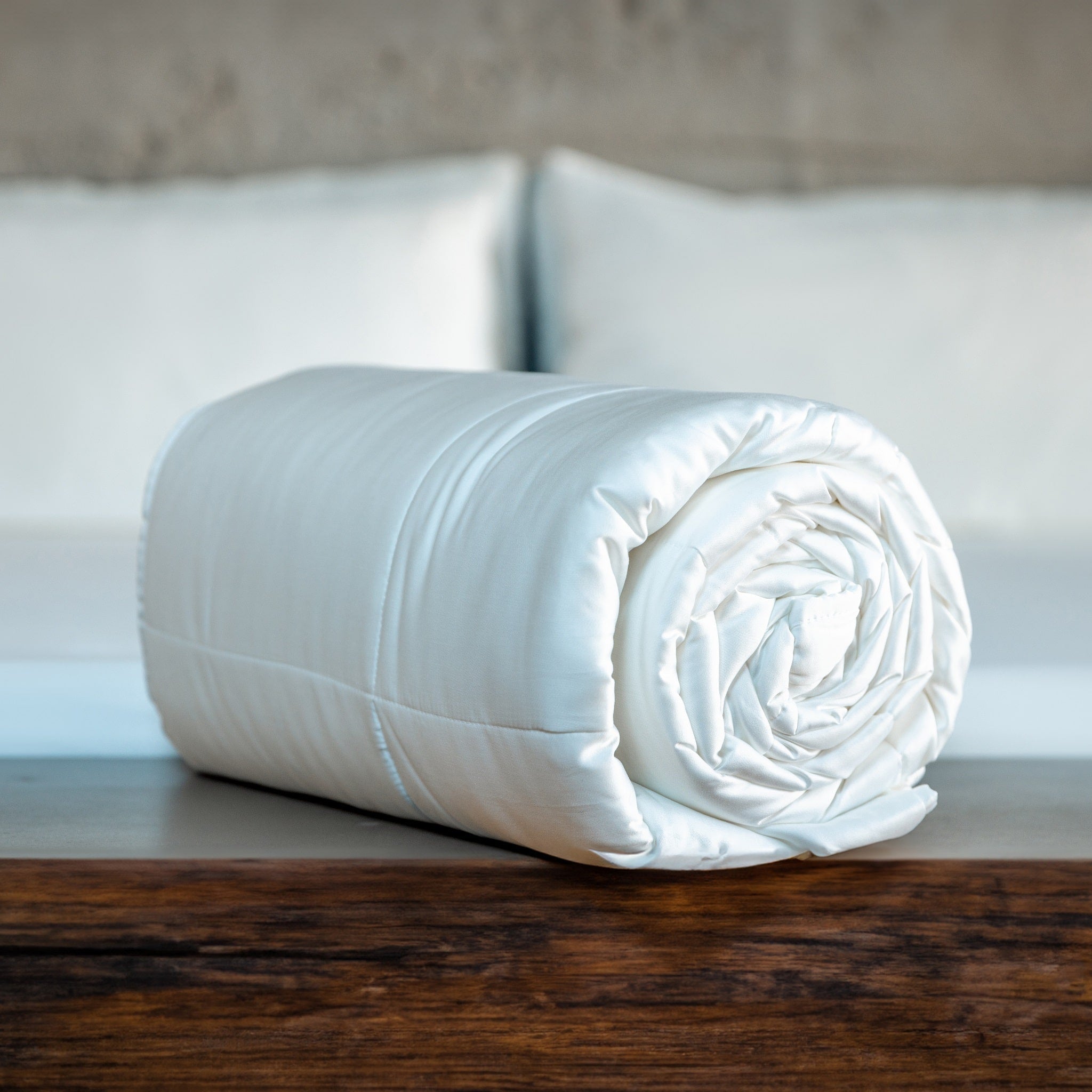 Cooling Comforter Set – Temperature - Regulating Eucalyptus Silk Comforter & Pillow Shams