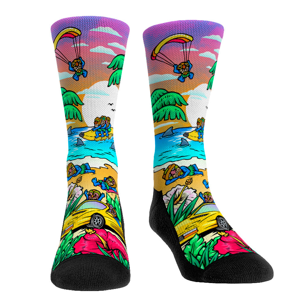 Tiki Time Crew Socks