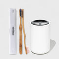 Toothbrush Set & Stoneware Toothbrush Holder