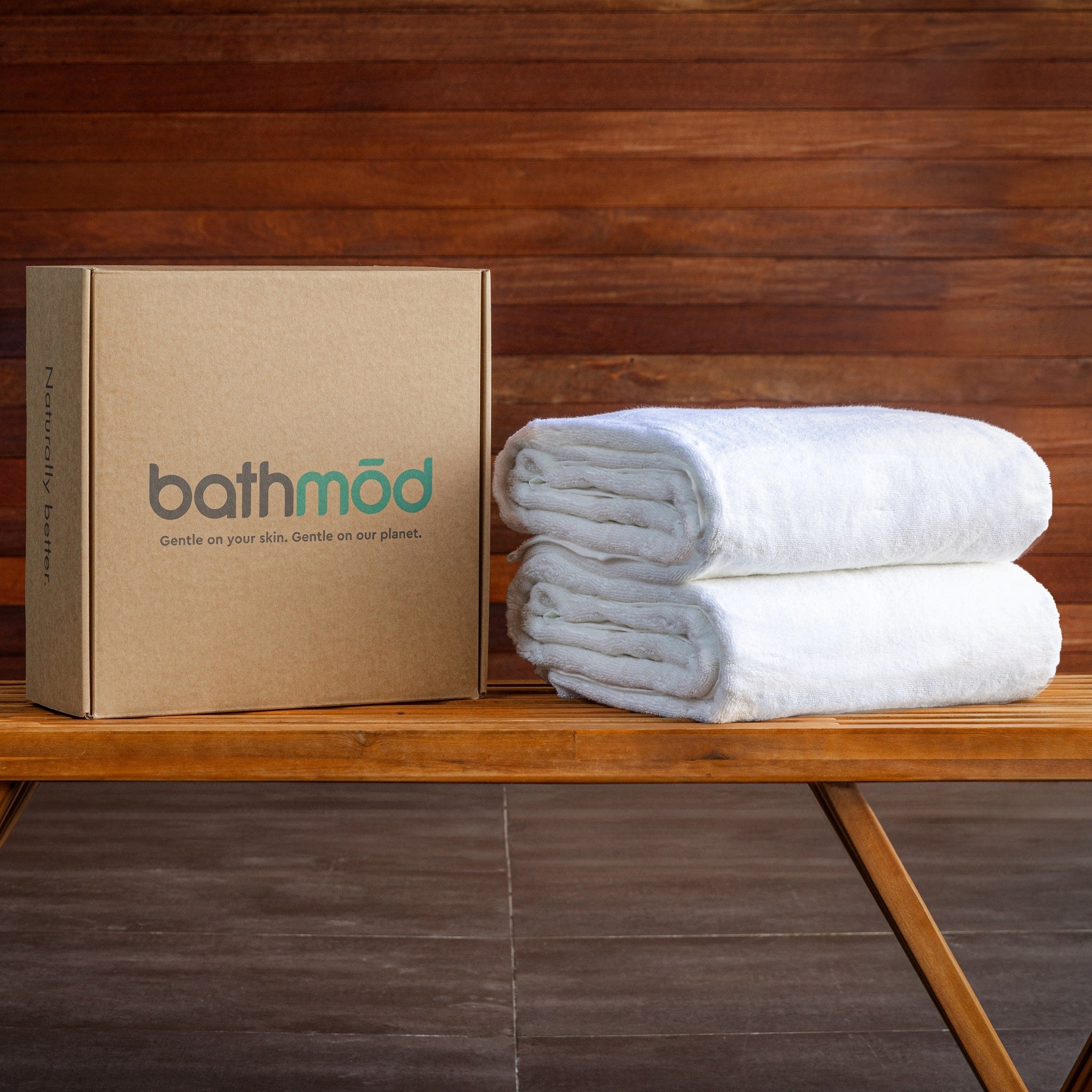 Luxury Organic Bath Sheets (Two Pack) - GOTS Certified, Soft, Eco - Friendly