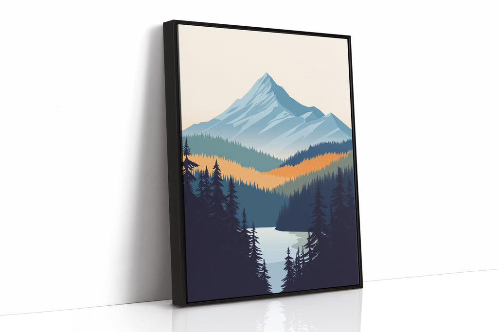 WONDERWALL ‘L’Atelier Fun Collection’ Serene Peaks - Modern Mountain Landscape Print