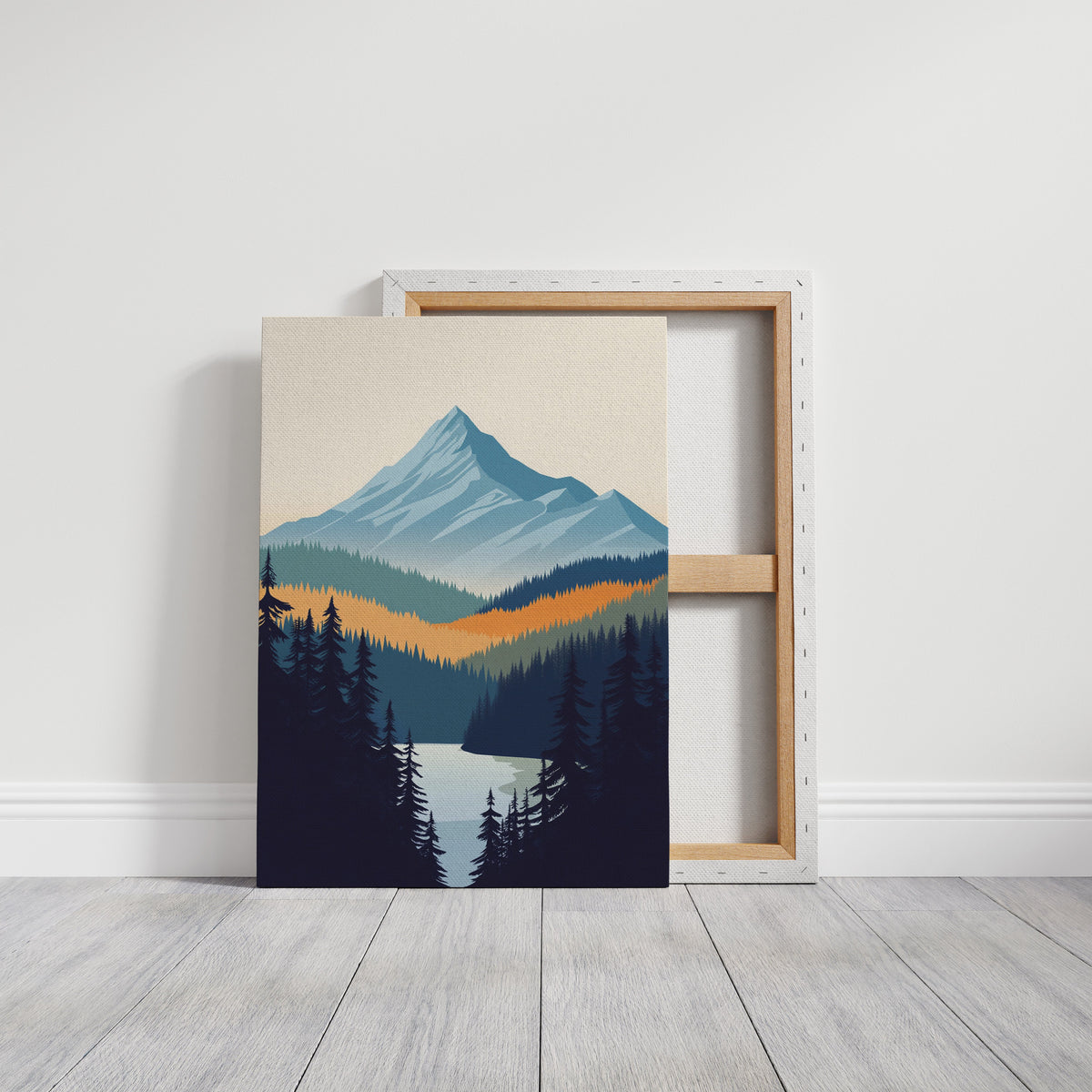 WONDERWALL ‘L’Atelier Fun Collection’ Serene Peaks - Modern Mountain Landscape Print