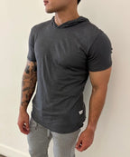 4 Corners Short Sleeve Hoodie (Dusk) 100% USA Cotton