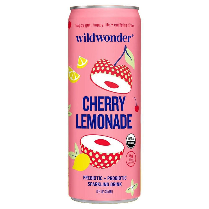 'Cherry Lemonade' Organic Prebiotic + Probiotic Sparkling Drink (12OZ)