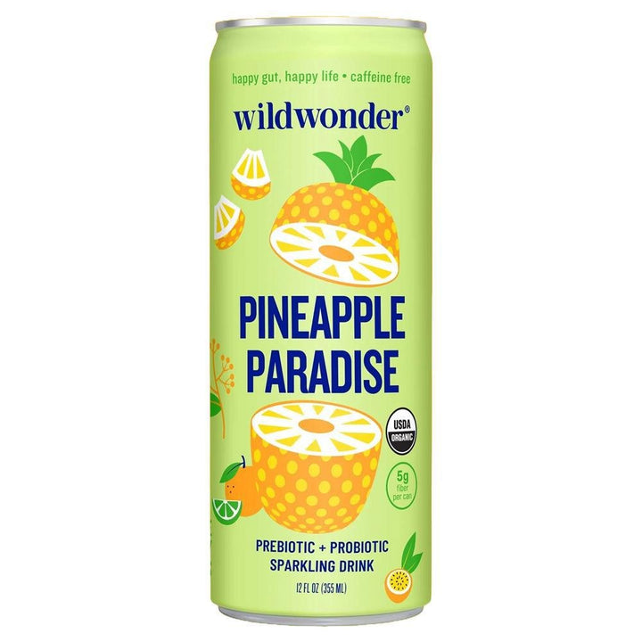 'Pineapple Paradise' Organic Prebiotic + Probiotic Sparkling Drink (12OZ)