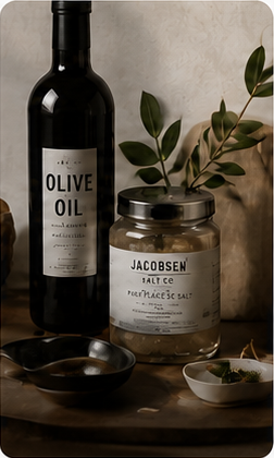 WonderWall gourmet foods edit with olive oil and sea salt
