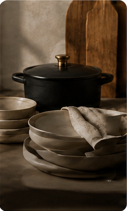 WonderWall home and kitchen edit with cookware and ceramics