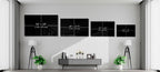 WONDERWALL ‘L’Atelier Fun Collection’ Canada Maple Leaf Flag Textured Design Glass Wall Art