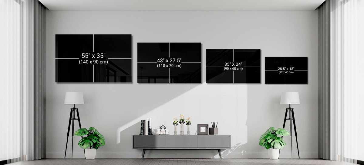WONDERWALL ‘L’Atelier Fun Collection’ Canada Maple Leaf Flag Textured Design Glass Wall Art