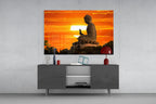 WONDERWALL ‘L’Atelier Fun Collection’ Buddha at Sunset Glass Wall Art