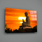 WONDERWALL ‘L’Atelier Fun Collection’ Buddha at Sunset Glass Wall Art