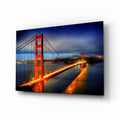 WONDERWALL ‘L’Atelier Fun Collection’ Golden Gate Bridge Night Lights Glass Wall Art