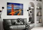 WONDERWALL ‘L’Atelier Fun Collection’ Golden Gate Bridge Night Lights Glass Wall Art