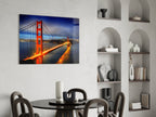 WONDERWALL ‘L’Atelier Fun Collection’ Golden Gate Bridge Night Lights Glass Wall Art